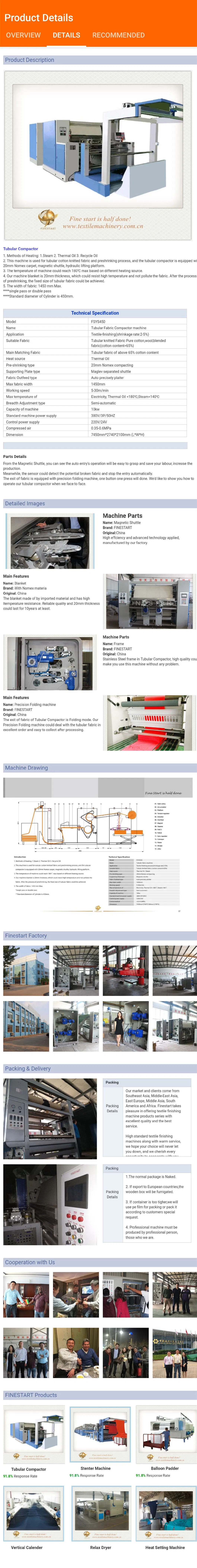 Mighty Tubular Compactor Pre-Shrinking Machine